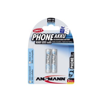 1x2 Ansmann maxE NiMH Akku Micro AAA 800 mAh DECT PHONE 