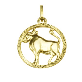 Anhänger 333/- Gelbgold Sternzeichen Stier 