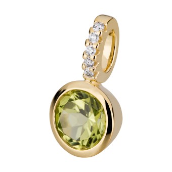 Orolino Anhänger 585/- Gelbgold Brillant/Peridot 