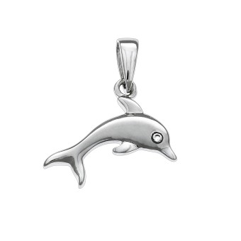 Anhänger 925/- Sterling Silber Delfin 