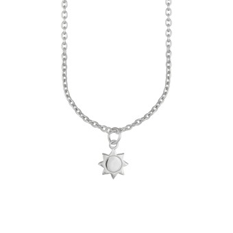 CAI Anhänger mit Kette 925 Sterling Silber rhodiniert Sonne 