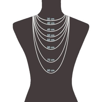 Julie Julsen Anhänger mit Kette 925/- Sterling Silber rhodiniert/vergoldet  2 Kreise Zirkonia 