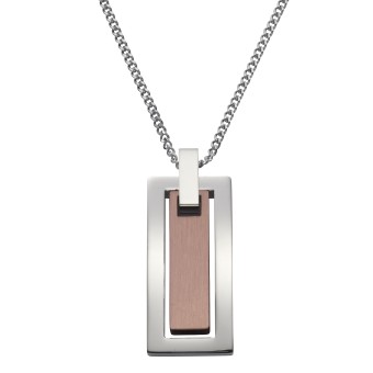 ZEEme Stainless Steel Anhänger mit Kette Edelstahl 