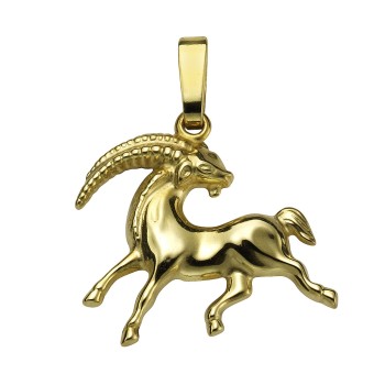 Anhänger Sternzeichen Steinbock 585/- Gelbgold glanz 