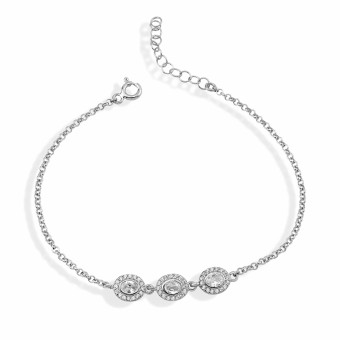 dKeniz Armband 925/- Sterling Silber Pure Elegance 