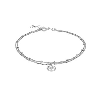 Armband 925/- Sterling Silber rhodiniert Lebensbaum 