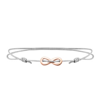 CAI Armband 925/- Sterling Silber rotvergoldet Infinity 