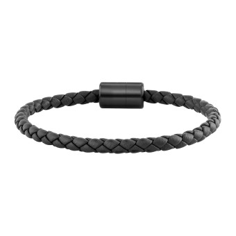 CAI Armband Leder olivenblattgegerbt schwarz 