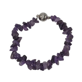 Steuer Modeschmuck Armband Splitter- Amethyst lila 