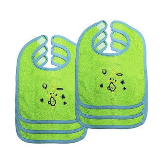 HTI-Living Baby Lätzchen 6-teiliges Set Rabbit Grün 