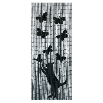 Maximex Bambusvorhang Katze und Schmetterling, 90 x 200 cm 