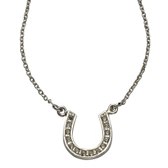 ZEEme Silver Collier 925/- Sterling Silber rhodiniert Zirkonia 