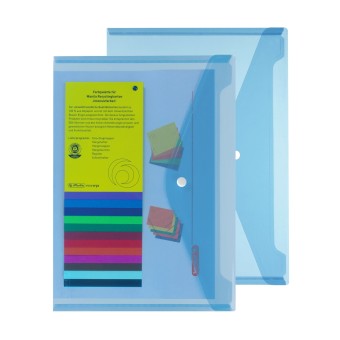 Herlitz Dokumententaschen A4 Polypropylen 2er Set Blau 