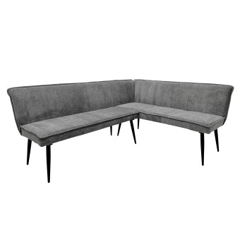 HTI-Living Eckbank 195 x 154 cm Mesilla Grau kurzer Schenkel rechts 