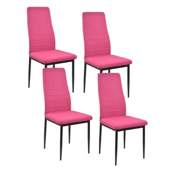 HTI-Living Esszimmerstuhl 4er Set Memphis Pink 