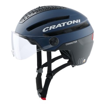 Cratoni Fahrradhelm Commuter Pedelec blau matt S/M (54-58cm)