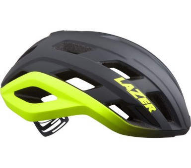 Lazer Fahrradhelm Strada KinetiCore, Matte Dark Grey Flash Yellow (S) 52-56 cm