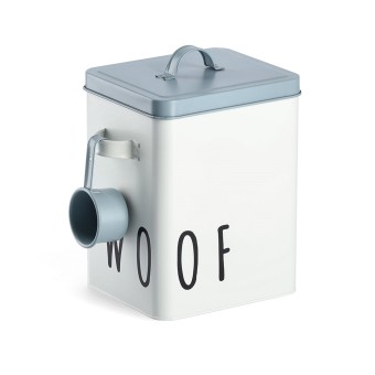 Zeller Present Futterdose Woof Metall weiß/blau 