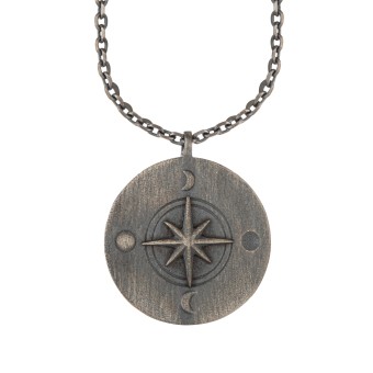 CAI Halskette Element Luft 925/- Sterling Silber oxidiert 