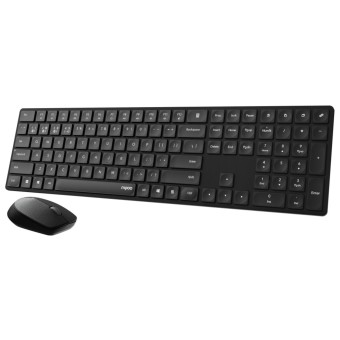 Rapoo Kabellose Tastatur 8020M Schwarz Kabellose Multi-Mode-Deskset 