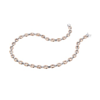 Goldmaid Kette 925 Sterling Silber  rhodiniert/rotvergoldet 