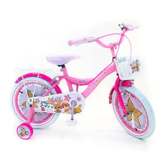 Volare Kinderfahrrad LOL Surprise  16 Zoll, ohne Rücktrittbremse 