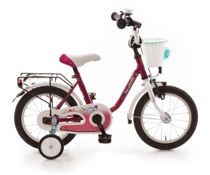 Kinderfahrrad MY DREAM 14 Zoll purpur- weiß