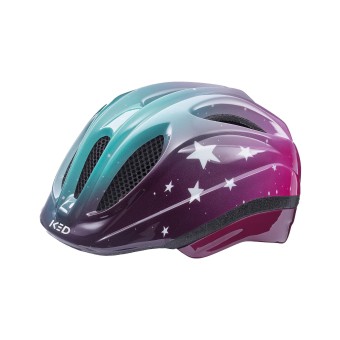 KED Kinderhelm  MEGGY II TREND Stars, Pink Aqua Glossy 44-49 cm