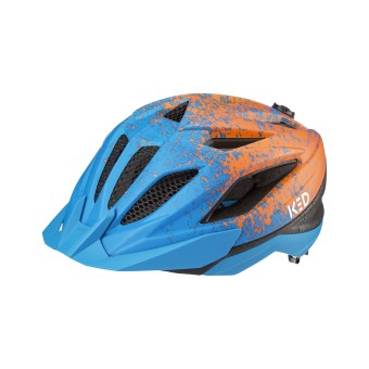 KED Kinderhelm  Street Jr. Pro, blue orange matt 49-55 cm