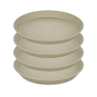 Koziol Kleiner Teller 20,5 cm 4er-Set CONNECT PLATE Sand