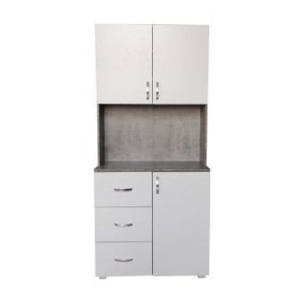 HTI-Living Küchenschrank Weiß/Beton Blanca 