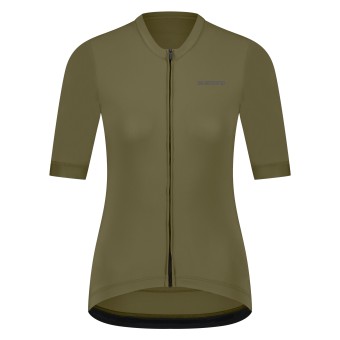 Shimano Kurzarm- Fahrradtrikot  Woman's  FUTURO, Dark Earth S