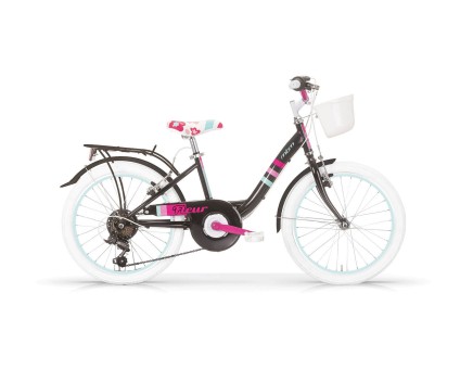 MBM Mädchenfahrrad 20 Zoll Fleur schwarz