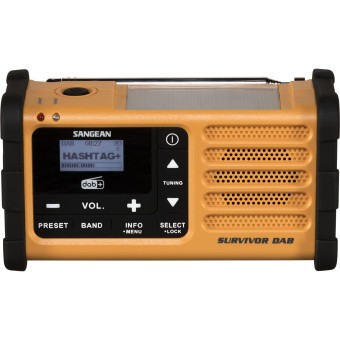 Sangean MMR-88 DAB+ gelb Notfall/Kurbel/Solar Radio 