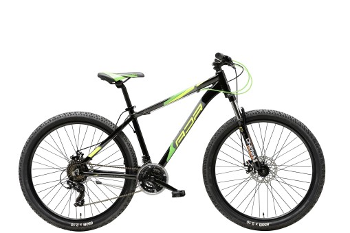 Adriatica Mountainbike 27,5 Zoll WING RCK 21-Gang H 43cm | schwarz-gelb-grün