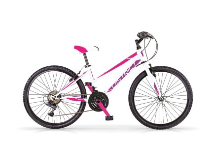 MBM Mountainbike District  26 Zoll Damen Weiß- Fuchsia