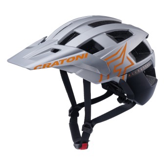 Cratoni MTB - Fahrradhelm AllSet Pro silber/orange matt XS/S (52-57cm)