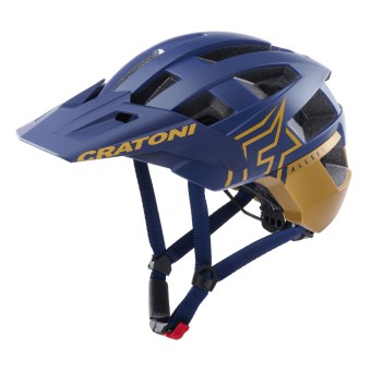 Cratoni MTB-Helm AllSet Pro  blau/gold matt 54-58cm