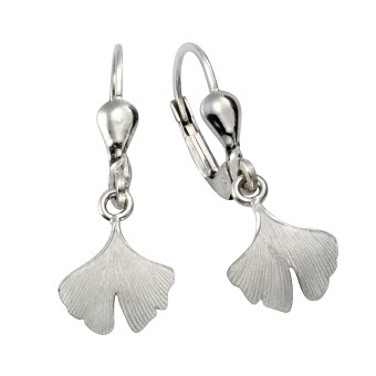 Ohrhänger 925/- Sterling Silber Ginkgo 