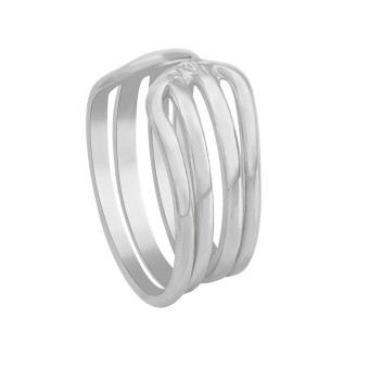 ZEEme Basic Ohrklemme 925/- Sterling Silber rhodiniert 