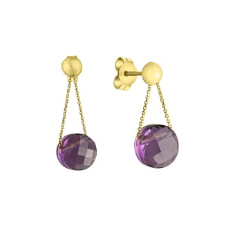 Celesta Gold Ohrring 375/- Gelbgold Amethyst 