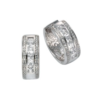 Celesta Ohrring 925/- Sterling Silber Zirkonia 