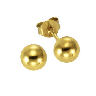 Ohrstecker 333 Gold Kugel 6,5mm 