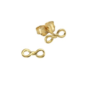 Celesta Gold Ohrstecker 375 Gelbgold Infinity Zeichen 