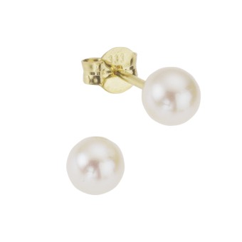 Ohrstecker 585/- Gelbgold Perle 