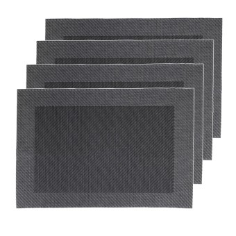 Neuetischkultur Platzset 4er Set, Grau Polyester 