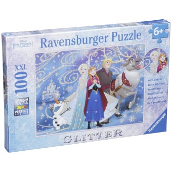 Ravensburger Puzzle Frozen Glitzernder Schnee 100 Teile XXL 