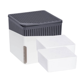 Raumentfeuchter Cube Weiß 2 x 1000 g, für Räume bis ca. 80 m³ 