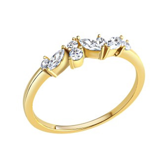 Celesta Gold Ring 375/- Gelbgold Zirkonia 054 (17,2)