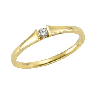 Orolino Ring 585 Gold Brillant 0,08ct. 052 (16,6)